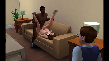 Sims 4:  Watching Mom Get Blackmailed and Fucked